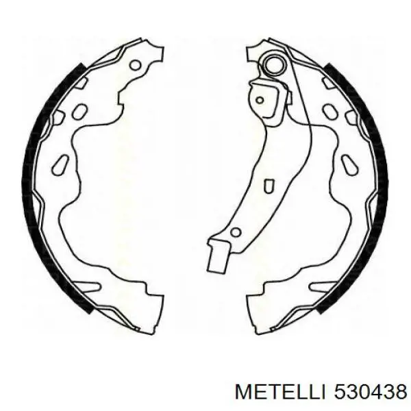Колодки гальмові задні, барабанні Metelli 530438 ціна, від 16.78 USD