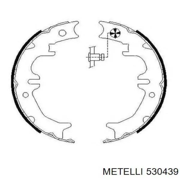 Колодки стоянкового гальма Metelli 530439