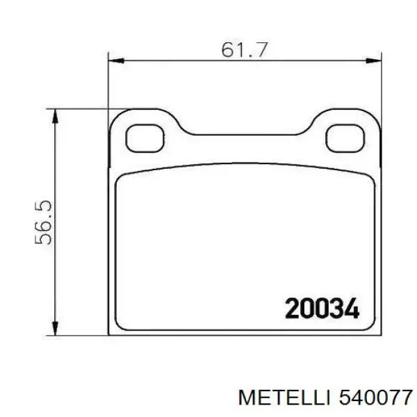  540077 Metelli