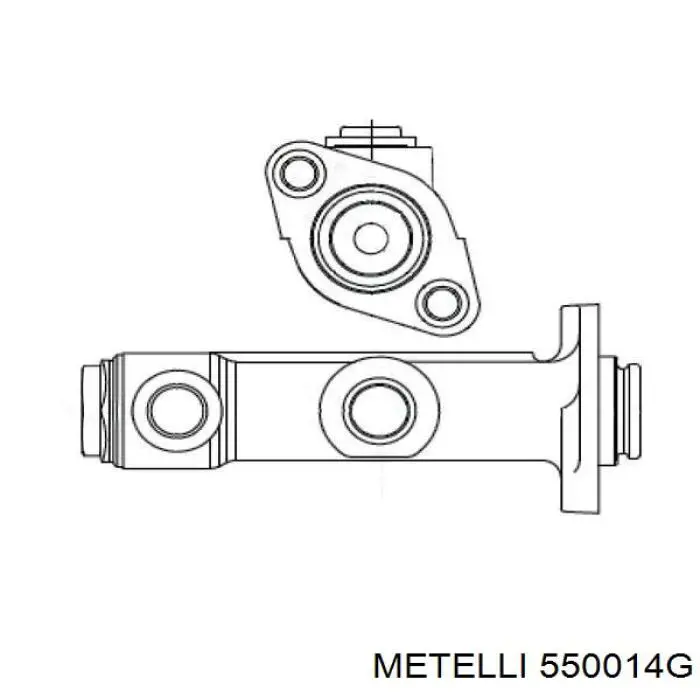 Циліндр зчеплення, головний 550014G Metelli