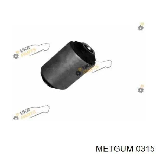 Сайлентблок ресори, задній 0315 Metgum