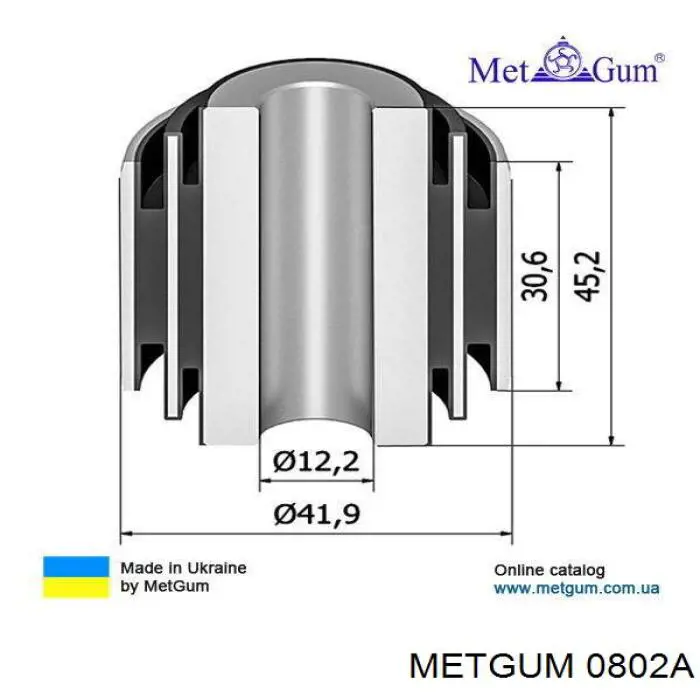Подушка стабілізатора Metgum 0802A ціна, від 1.20 USD