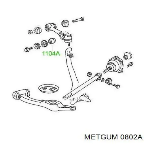 Подушка стабілізатора Metgum 0802A ціна, від 1.20 USD