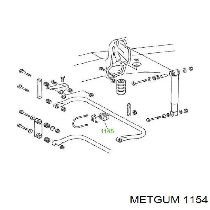 Сайлентблок ресори, передній STR120305 STR