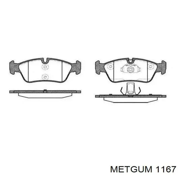MG1167 Metgum втулка стабілізатора переднього