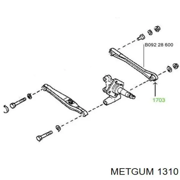 Купити 1310 Metgum Сайлентблок передньої підвіски