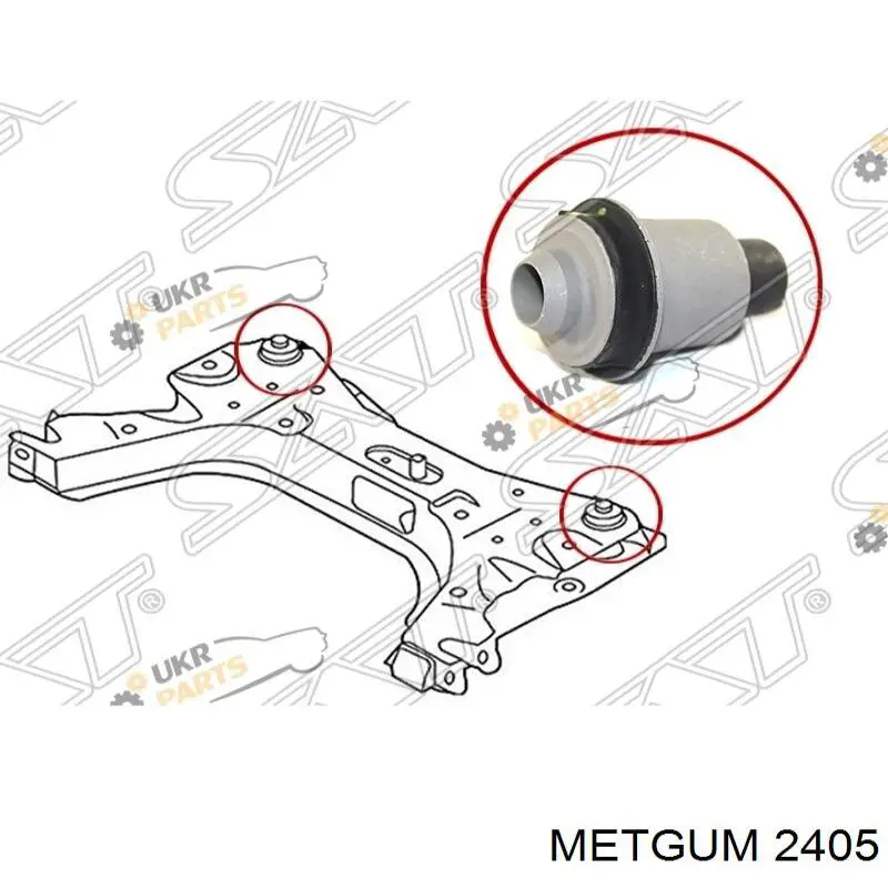 Сайлентблок передній балки/підрамника 2405 Metgum