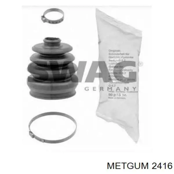 Сайлентблок нижнього важеля передньої підвіски Metgum 2416 ціна, від 8.04 USD