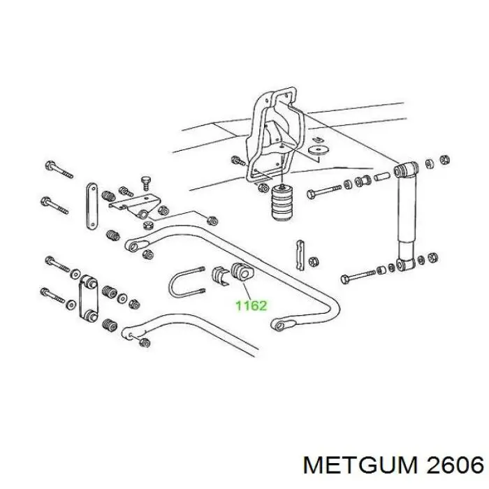 Купити 2606 Metgum Пильник рульового накінечника
