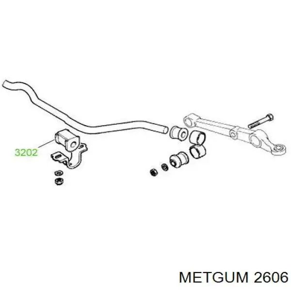 2606 Metgum Пильник рульового наконечника