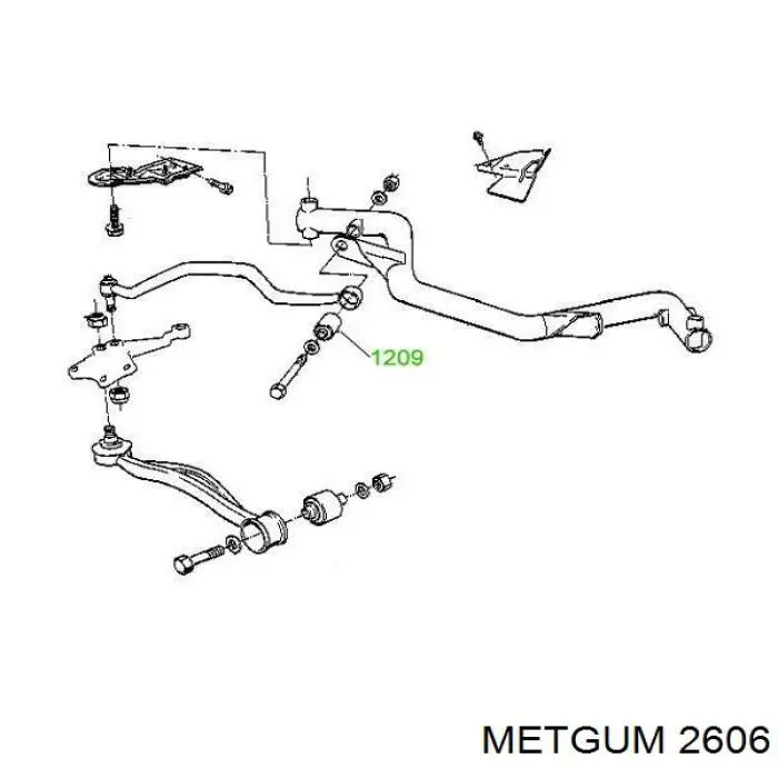 Пильник рульового накінечника Metgum 2606 ціна, від 0.94 USD