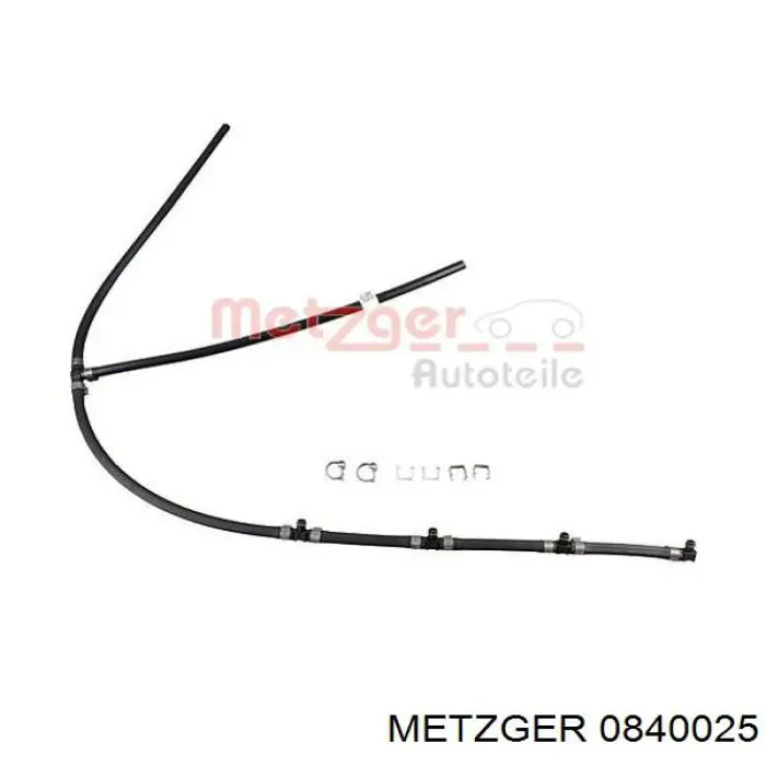Трубка паливна, зворотня від форсунок Metzger 0840025 ціна, від 29.26 USD
