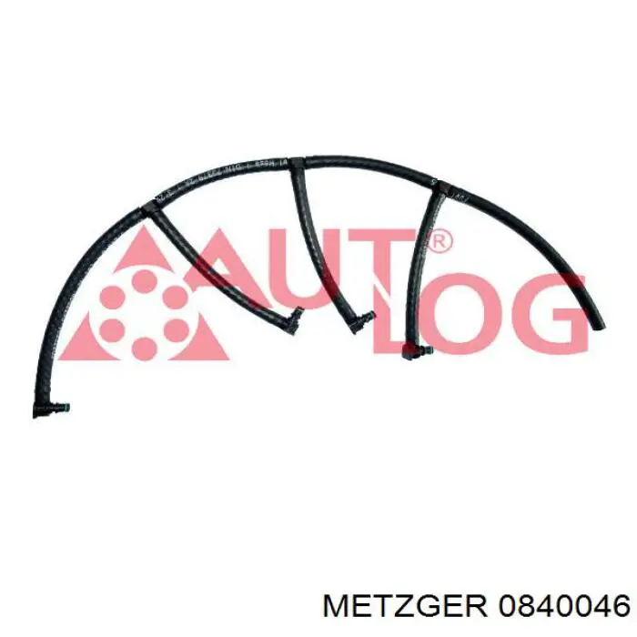 Трубка паливна, зворотня від форсунок Metzger 0840046 ціна, від 43.85 USD