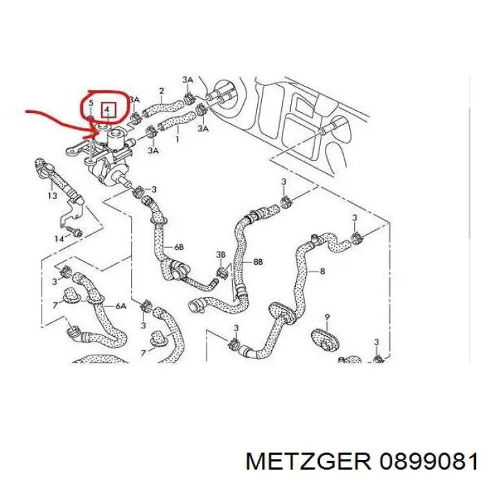 Кран пічки (обігрівача) на Audi A6 (4F5)