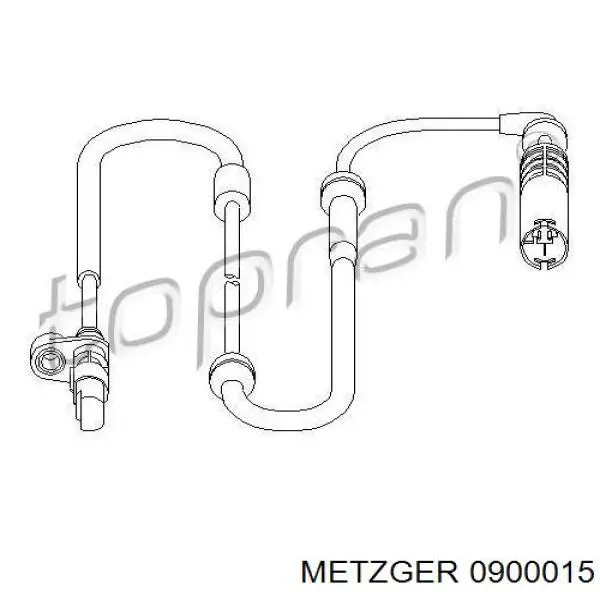 Датчик АБС (ABS) задній Metzger 0900015