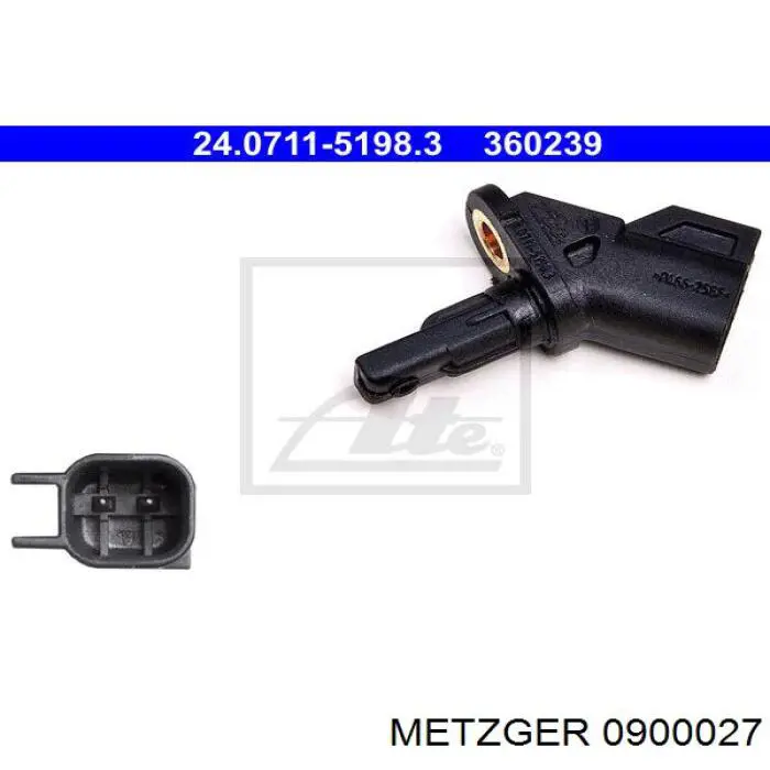 Купити 0900027 Metzger Датчик АБС (ABS) передній