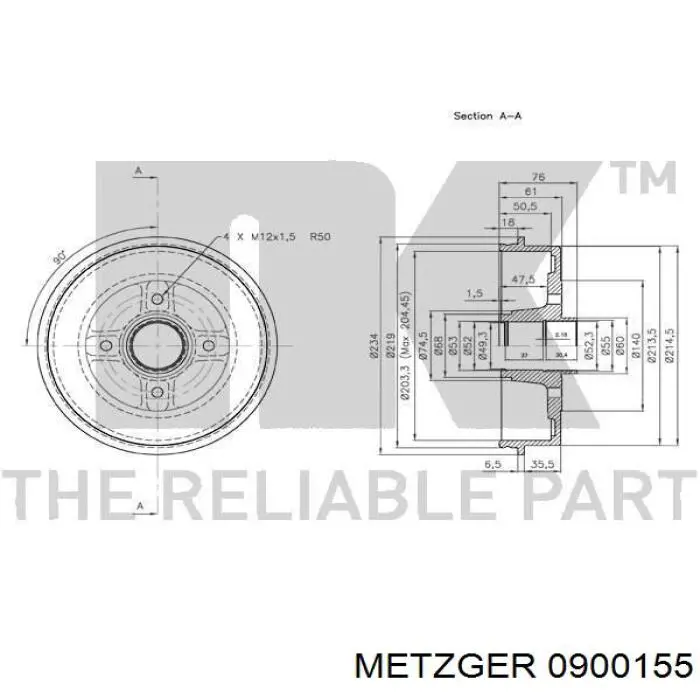 Купити 7701204836 Renault (RVI) Барабан гальмівний задній