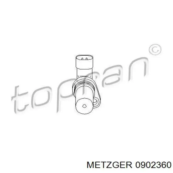 0902360 Metzger датчик положення (оборотів коленвалу)
