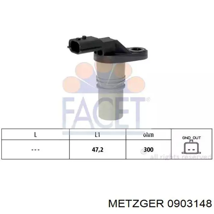 Датчик распредвалу 04882851AB Chrysler