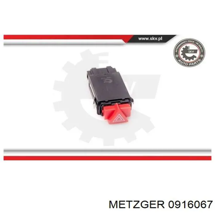 Купити 8L0941509K VAG Кнопка включення аварійного сигналу