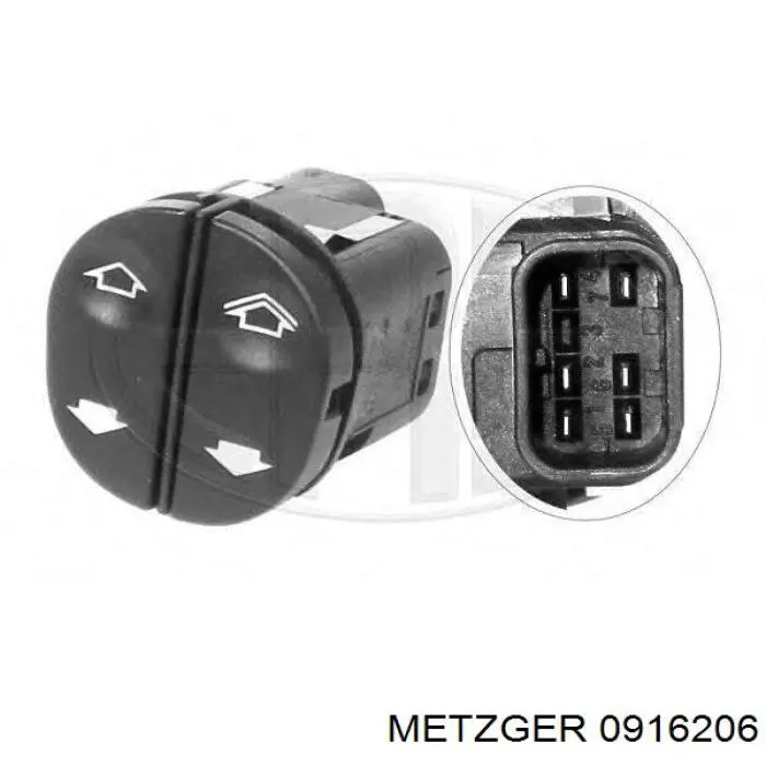 HMP6S6T14529AB Hmpx Кнопка підйомника переднього лівого скла