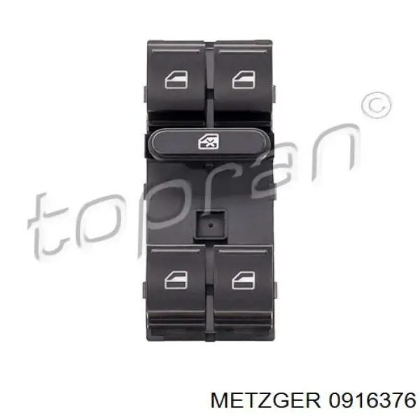 0916376 Metzger кнопковий блок керування склопідіймачами передній лівий