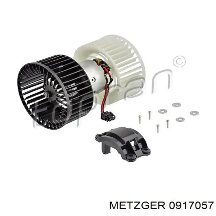 0917057 Metzger двигун вентилятора пічки (обігрівача салону)