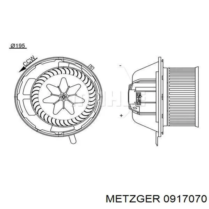 069412251010 Magneti Marelli Електромотор пічки