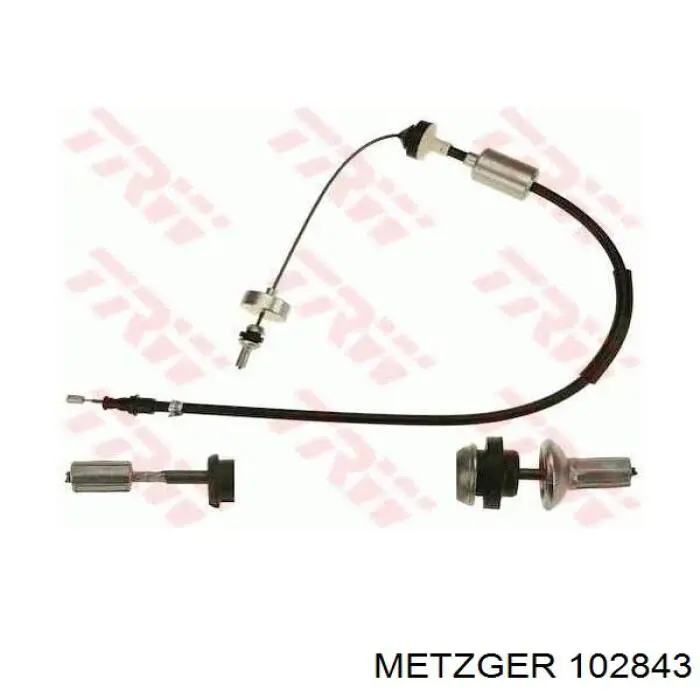 Трос зчеплення Metzger 102843 ціна, від 18.53 USD