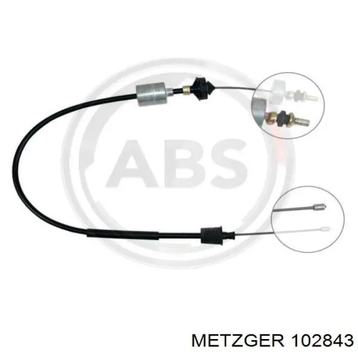 Купити 102843 Metzger Трос зчеплення