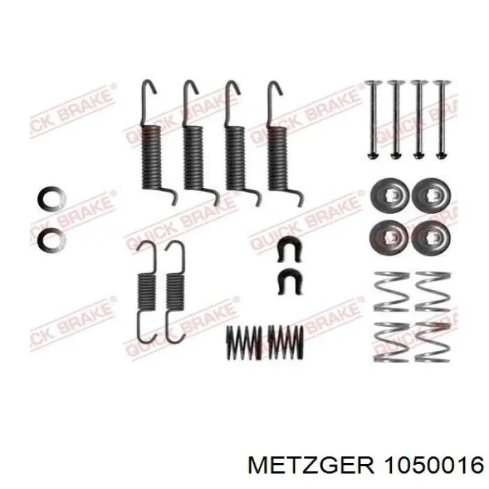 97091896 Opel Монтажний комплект задніх барабанних колодок