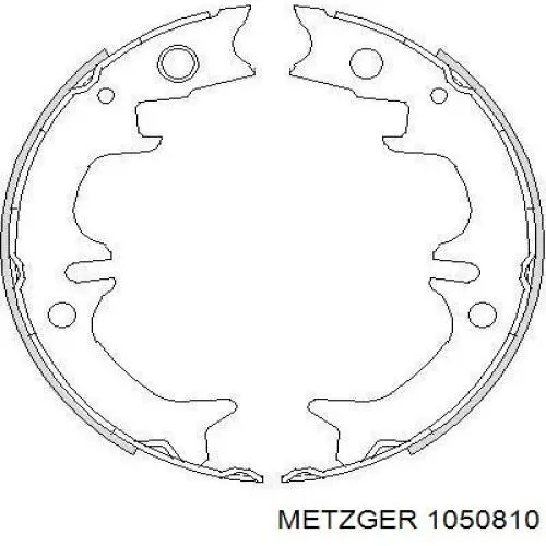 Ремкомплект гальмівних колодок 1050810 Metzger