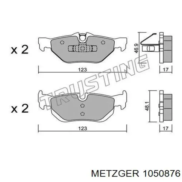 Монтажний комплект задніх барабанних колодок Denckermann B160162 ціна, від 6.43 USD