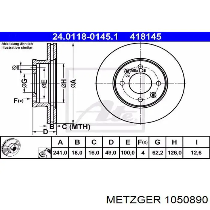 Монтажний комплект задніх барабанних колодок Chrysler 05015001AA ціна, від 5.55 USD