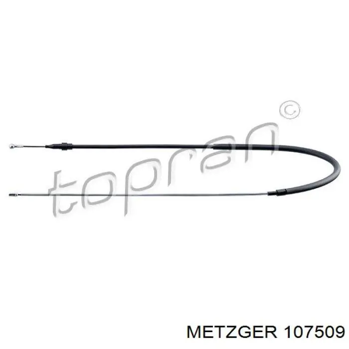 Трос ручного гальма задній, правий/лівий Metzger 107509 ціна, від 10.14 USD