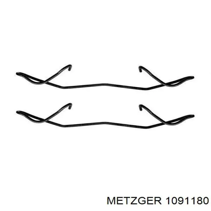 Комплект пружинок кріплення дискових колодок, передніх 1091180 Metzger