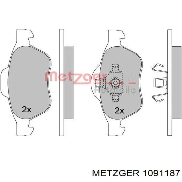 RK63451 Goodrem Ремкомплект передніх гальм