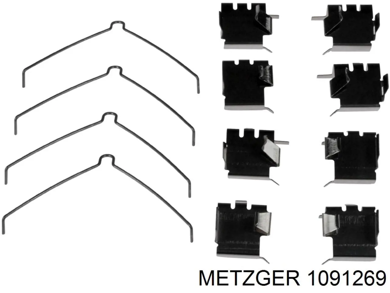 1091269 Metzger ремкомплект гальмівних колодок