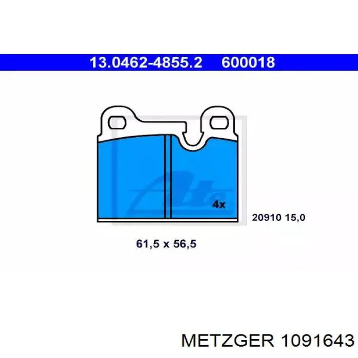 Купити A0004219691 Mercedes Ремкомплект гальмівних колодок