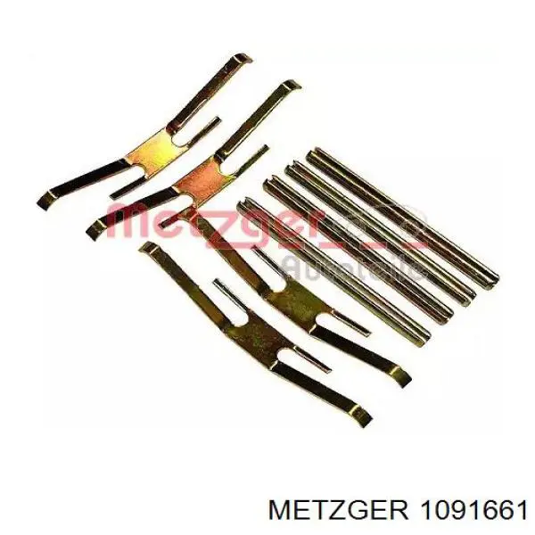 1091661 Metzger ремкомплект гальмівних колодок