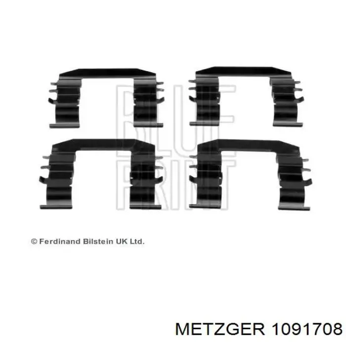 Комплект пружинок кріплення дискових колодок, передніх HS1295K Power Stop