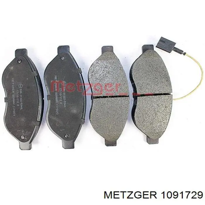 1091729 Metzger комплект пружинок кріплення дискових колодок, передніх