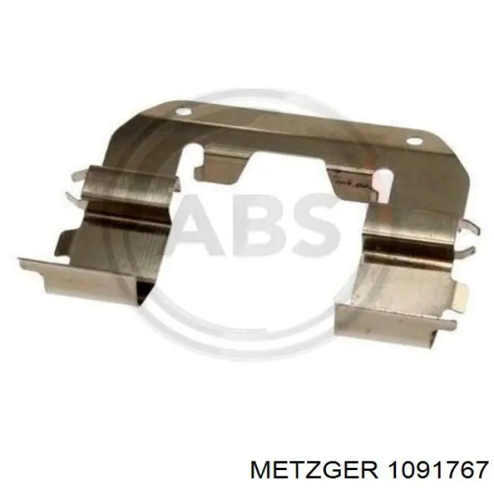 1091767 Metzger комплект пружинок кріплення дискових колодок, передніх