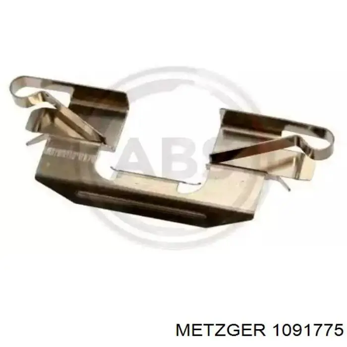 1091775 Metzger комплект пружинок кріплення дискових колодок, передніх