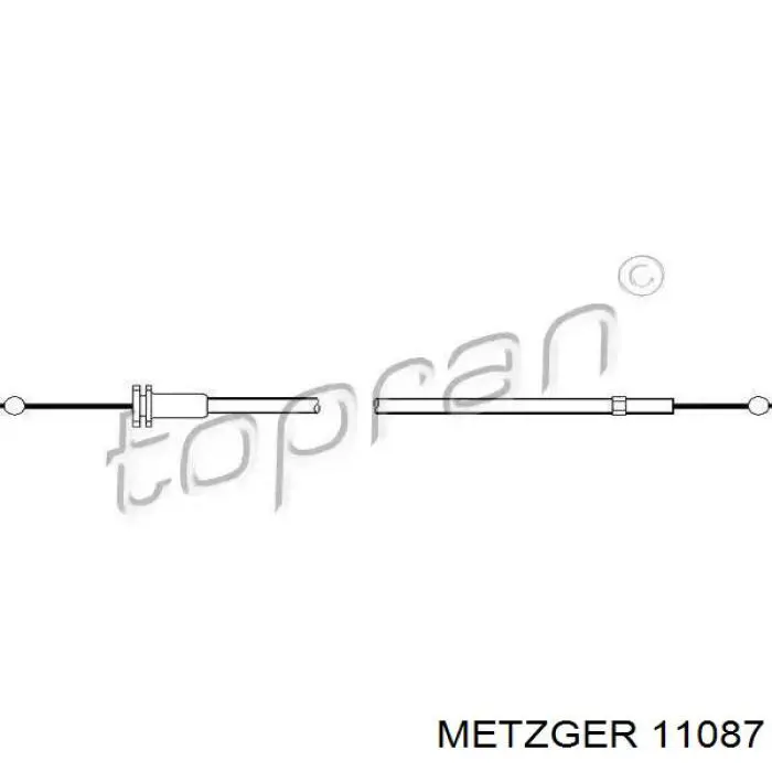 Купити 11087 Metzger Трос газу