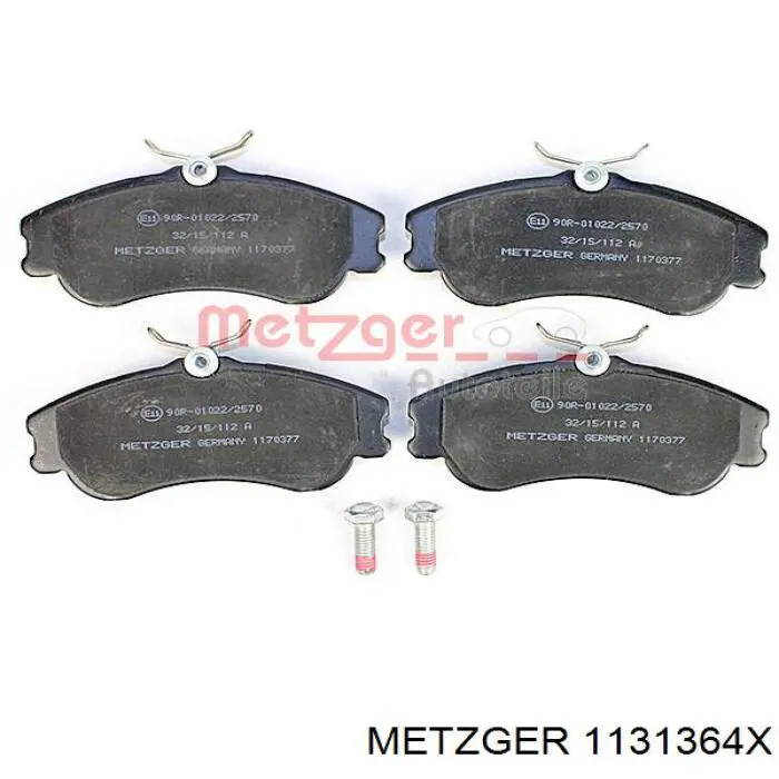 1131364X Metzger ремкомплект супорту гальмівного переднього
