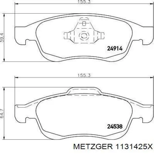 Ремкомплект супорту 1131425X Metzger