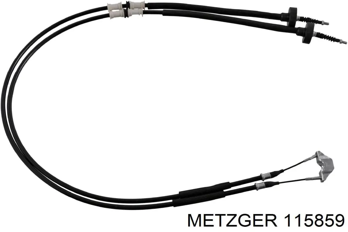 1446301 Metzger трос ручного гальма задній, правий/лівий