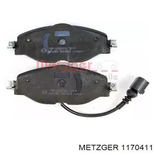 Передні тормозні колодки 1170411 Metzger