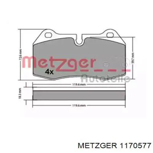 Тормозні колодки BMW 34111163921